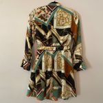 ZARA Patchwork Chain Equestrian Lightweight Mini Dress Long Sleeve Women size XS Photo 6