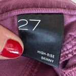 Pilcro and the Letterpress Pilcro Maroon Purple Button Up Cords Size 27‎ EUC Photo 4