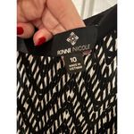 Ronni Nicole Black White Dress Pleated Career Party Cocktail Size 10 Photo 2