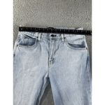 Hudson  Jeans‎ Women 28 Mid Rise Cropped Frayed Straight Leg Bleach Denim Pants Photo 2