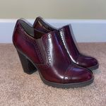 White Mountain Leather Red Booties Photo 0