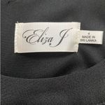 Eliza J  Black Sleeveless‎ Sheath Fit And Flare Pleated Cutout Mini Dress Photo 11