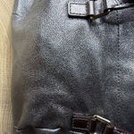 Kate Spade  Metallic Silver Pebbled Handbag Satchel Drawstring Dust Bag Shimmer Photo 5