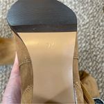 Zodiac Rare Vintage 80s Suede Boots Cowboy Western Cowgirl Boots NEW with tags Tan Size 7.5 Photo 12