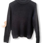 Divided  Ribbed Sweater Black Photo 0