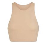 SKIMS NWOT  Tan Fits Everybody High Neck Bra Photo 2