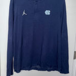 Jordan Women’s  Navy UNC Long Sleeve 1/4 Zip Shirt Size: XL Photo 0