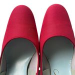 Pierre Debs cranberry 2.5" heels pumps slip on dress shoes special occasion Size 7.5 Photo 5