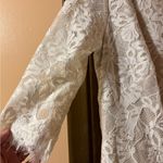 Tadashi Shoji SHO  White Lace Mini Dress with Lace Up Back Photo 5