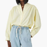 Xirena Poe Button Up Cotton Poplin Shirt Sunglow Size‎ Small Yellow Photo 0