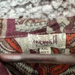 One World Women's 2XL Paisley Embellished Tunic Multicolor Lagenlook Artsy Boho Photo 2