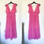 Maria Lucia Hohan Dress Iselin Tulle Maxi Birthday Fun Wedding Pink 4 GUC Photo 2