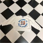 ZARA Mickey Mouse Welcome to Palm Springs Sweatshirt Minnie Disney Mod Cali sz L Photo 1