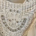 Studio Y Crochet White Top Size M Photo 6