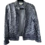 Coldwater Creek Shiny Border Trim Jacquard Brocade Tapestry Open Jacket Petite L Photo 0