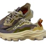 Sorel  Womens Kinetic Breakthru Day Lace Sneakers Shale Mauve/Yellow size 7 Photo 0