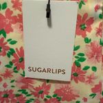 Sugar Lips  Pink and Green Floral Dress Photo 4