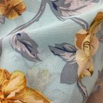 Baltic Born  Birdie Aqua Floral Maxi Dress Flutter Sleeve V Neck Womens L Photo 2