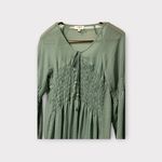 Umgee  USA Baby Doll Boho Peasant‎ Dress Olive Women's Small Photo 1