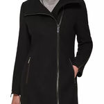 Calvin Klein  Women's Asymmetric Zipper Coat Photo 0