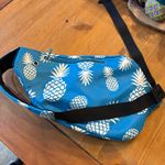 The Kamo womens pineapple crossbody sling backpack blue Photo 3