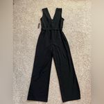 J for Justify NWT Justify Black V-Neck Jumpsuit Front Tie Size Large Photo 3