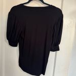 frame denim FRAME PUFF SLEEVE BLACK TOP SIZE XS Photo 1