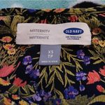 Old Navy  Black Floral Long Sleeve Maternity Blouse Photo 3