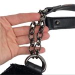 Million Wishes Black Velvet Embroidered and Beaded Shoulder Purse Bag Photo 9