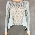 Staring At Stars Open Knit Asymmetrical Sweater SMALL Photo 1