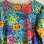 Anthony Resort women Vibrant Sea Life Print Long Sleeve Top. Cruise beach . Blue Size M Photo 7