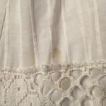 Vintage Lace Maxi Gown, Bell elbow‎ length sleeves, square Neck, size 11/12 White Photo 9