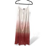 Soma  Sensual L Satin Ombre Midi Dress Cami Tank Sleeveless Lounge Nightgown Photo 1