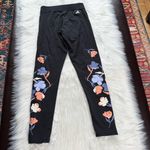 Adidas  Black Floral Graphic Leggings Photo 5