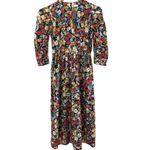 Hunter Bell  Patterson Puff‎ Sleeve Floral Midi Dress Multicolor Roses Size 2 Photo 9