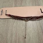 Altar'd State Arula red velvet adjustable chocker necklace new with tags Photo 1