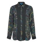 Derek Lam Design Nation Printed Button Down Shirt Size S Photo 2