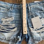 KanCan Distressed MidRise Denim Cut Off Shorts KC8377M Size 11/29 NWT Blue Photo 9