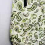 KAVU Green Floral Canvas Zip Up Pockets Adjustable Corssbody Hand Bag Photo 6