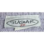 Sugar XX Women's Sweater Cardigan Tank Top Set Lilac Cropped Photo 1