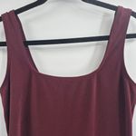 J.Crew vintage 90s Y2K 2000s friends square neck red maxi dress size large Photo 2