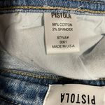 Pistola Flare Leg Jeans Fringed Edges Distressed Blue Size 27 Tall NWT Photo 5