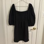Tuckernuck Black Annie Smocked Linen Puff
Sleeve Dress Size XXL Photo 3