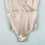 Vtg Wonder Maid Cream Satin Sweetheart Neckline Bodysuit Size 32 Union USA Made Photo 2