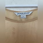 Pendleton NWT  crew neck bronze/gold wide strap fully lined 100% silk tank;  L Photo 2