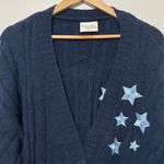 Taylor Swift Official  Midnight Cardigan Size Medium Large Navy Blue Cable Knit Photo 3