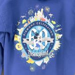 Disneyworld Zip Up Hoodie Sweatshirt Small 60th Anniversary Diamond Mickey Mouse Photo 5