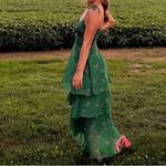 Revolve Flynn‎ Skye Leona Midi Green Floral Dress XS Photo 3