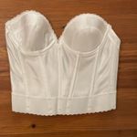 Carnival White Low Plunge longline Bustier Bra 203 strapless Womens 34A Bride Size undefined Photo 8