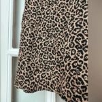 American Eagle  Y2K Skirt Buttons Belted Linen Blend Cheetah Pull On Brown Size S Photo 4